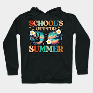 Retro Last Day Of School's Out For Summer Teacher Boys Girls Hoodie